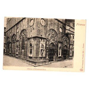Chiesa DOrsanmichele Firenze Vintage Postcard Francesco Pineider Edit Firenze